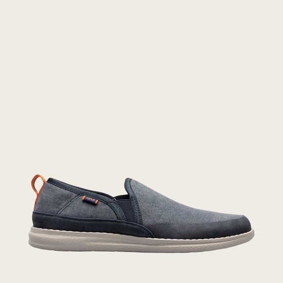 Men\'s Nunn Bush Brewski Slip On in Blue Canvas. 84981 400